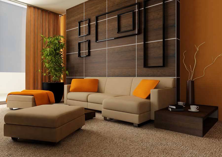 living room wall highlighter design